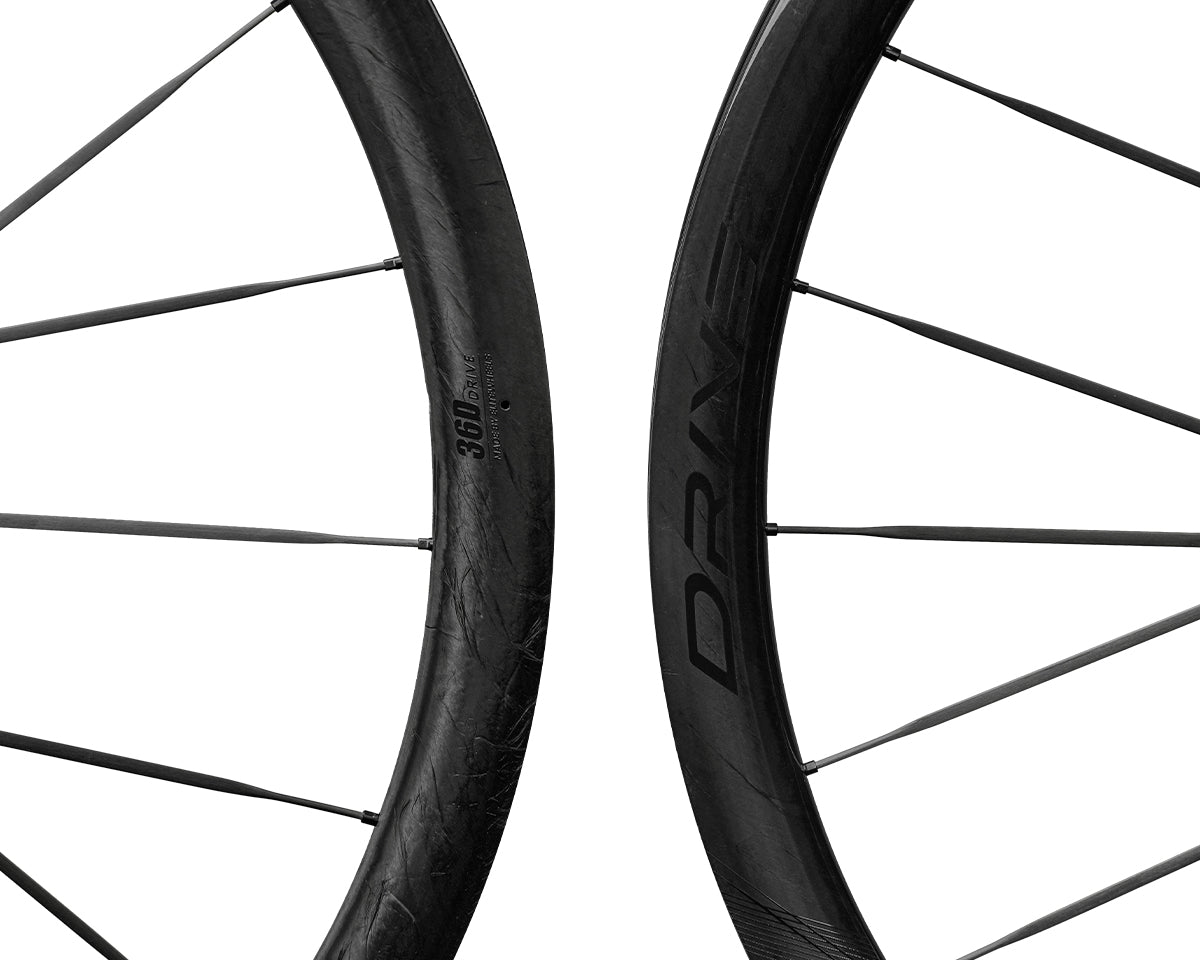 Ruedas de Carbon ELITEWHEELS Drive 36D II Negro